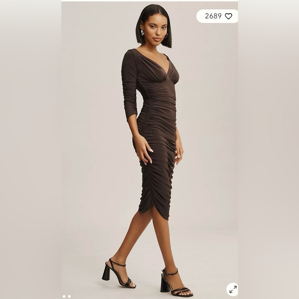 MAGNIFICENT NORMA KAMALI RUCHED DRESS. LIKE NEW